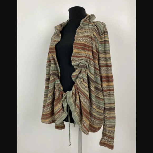 Ralph Lauren Blue Label Serape Southwestern Linen Silk Blend Cardigan XL $175.00 - Picture 1 of 16
